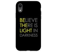 Croyez qu'il y a de la lumière dans l'obscurité Jésus Croix Art au Dos Coque pour iPhone XR