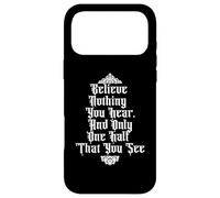Croyez Rien Que Vous entendez et la moitié Que Vous voyez Edgar Allan Poe Meme Coque pour iPhone 17 Pro Max