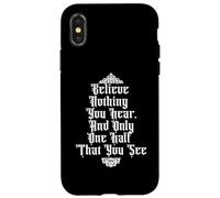 Croyez Rien Que Vous entendez et la moitié Que Vous voyez Edgar Allan Poe Meme Coque pour iPhone X/XS