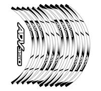 CROZOM Décoration Moyeu De Roue pour Honda ADV350 ADV 350 Accessoires De Moto Autocollant De Roue À L'intérieur des Décalcomanies De Moyeu Bande De Bande De Jante (Color : Nero)