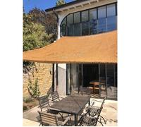 Crozon 2mx3m Voile D'ombrage Rectangulaire Fixe En Fibre De Coco Marron