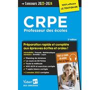 CRPE 2023-2024 - Préparation rapide et complète aux épreuves écrites et orales - Tout le cours en audio: Concours Professeur des écoles - Français, maths, entretien et leçon