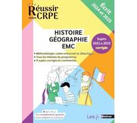 CRPE 2024-2025 Histoire Géographie EMC épreuve écrite d'application + sujets corrigés et ressources en ligne