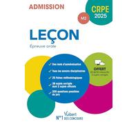 CRPE 2025 - Leçon - Epreuve orale (M2): Manuel (38 sujets corrigés) + 50 QCM interactifs