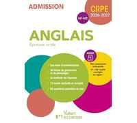 CRPE 2026-2027 - Anglais - Epreuve orale (M1 et M2): Manuel + Exercices interactifs