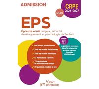 CRPE 2026-2027 - EPS - Epreuve orale d'entretien (M1-M2): Manuel (4 sujets officiels) + 50 QCM interactifs
