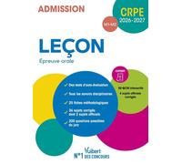 CRPE 2026-2027 - Leçon - Epreuve orale (M1 et M2) Manuel conforme aux nouveaux programmes (40 sujets corrigés) + 50 QCM interactifs - Marc Loison - Vuibert - ebook (ePub) - Scolaire / Universitaire