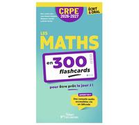 CRPE 2026-2027 - Les maths en 300 flashcards pour être prêt le jour J ! - écrit et oral - Marc Loison - Vuibert - broché - Scolaire / Universitaire
