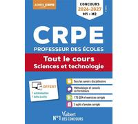 CRPE 2026-2027 - Sciences et technologie - Tout le cours (M1 et M2) Concours Professeur des écoles - Admissibilité - Epreuve écrite d’application - Marc Loison - Vuibert - broché - Scolaire / Universi
