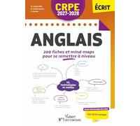 CRPE 2027-2028 - Anglais : 200 fiches et mind-maps pour se remettre à niveau - M2/L3