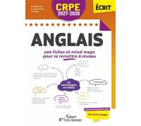 CRPE 2027-2028 - Anglais : 200 fiches et mind-maps pour se remettre à niveau - M2/L3 - Virginie Cavrois - Vuibert - broché - Scolaire / Universitaire