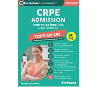 CRPE - Admission - Toutes les épreuves (Concours 2025) Tout-en-un - Michèle Guilleminot - Studyrama Eds - broché - Scolaire / Universitaire