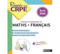 CRPE écrit compil Maths Français - nouveau concours 2025 Daniel Motteau (Directeur éditorial), Saïd Chermak (Auteur), Anne-Rozenn Morel (Auteur)