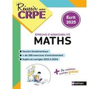CRPE écrit Maths -admissibilité - nouveau concours 2025 Daniel Motteau (Directeur éditorial), Saïd Chermak (Auteur)