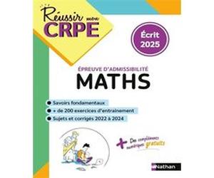 CRPE écrit Maths -admissibilité - nouveau concours 2025 Daniel Motteau (Directeur éditorial), Saïd Chermak (Auteur)
