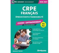 CRPE - Français - Épreuve écrite d'admissibilité Cours + entraînement - Manuelle Taoussi - Studyrama Eds - broché - Scolaire / Universitaire