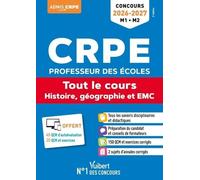 CRPE 2026-2027 - Histoire, géographie et EMC - Epreuve écrite (M1 et M2): Manuel + Exercices et sujet corrigé