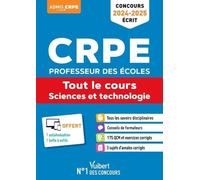 Crpe Professeur Des Écoles - Tout Le Cours - Sciences Et Technologie - Edition 2024-2025