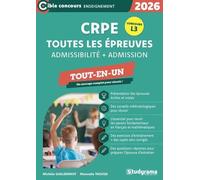 Crpe : Toutes Les Épreuves - Admissibilité + Admission - Tout-En-Un - Concours L3 2026