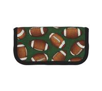 CRPPSYYR Schnauzer Trousse à crayons en toile imprimée Bleu, Vert football, Taille unique, Pochette à monnaie