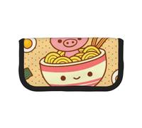 CRPPSYYR Trousse à stylos en toile avec imprimé caniche violet à pois, Delicious Sweet Ramen, Taille unique, Pochette à monnaie