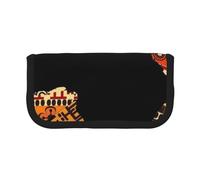 CRPPSYYR Trousse à stylos en toile avec imprimé caniche violet à pois, Motif ethnique de la carte africaine, Taille unique, Pochette à monnaie