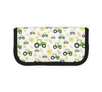 CRPPSYYR Trousse à stylos en toile avec imprimé caniche violet à pois, Tracteur agriculture, Taille unique, Pochette à monnaie