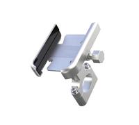 CRRYUQWWM Moto Support Téléphone Support De Téléphone Portable pour Moto Accessoires De Navigateur pour Guidon De Moto Et Scooter pour Aprilia SR GT 125(H Sliver)