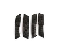 CRRYUQWWM Pour Land Rover Pour Discovery Sport 2020-2022 4 Pièces Accessoires Voiture ABS Poignées Porte Intérieures Panneau Tirer Couverture Garniture (Carbon Fiber Texture)