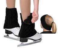 CRS Cross Jambières et bandeau pour patinage artistique Fermeture éclair facile à mettre et à enlever. Doublure polaire chaude, court