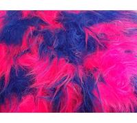 CRS Fourrure Tissus Fun à Poil Long Fausse Fourrure Tissu Matériau, Acrylique, Royal Mix, 100 x 150 x 100 cm