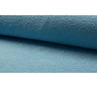CRS Fur Fabrics Double Face Coton éponge Tissu - Bleu