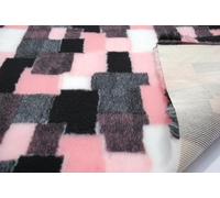 CRS Fur Fabrics Parure de lit Professionnelle antidérapante pour Chien vétérinaire Rose 150 cm x 100 cm