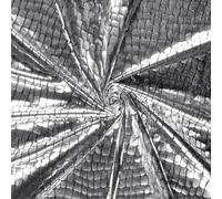 CRS Fur Fabrics Spandex Dance Lame Foil Crocodile Tissu Matériau Argent, 1Mtr 150cm x 100cm