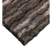 CRS Fur Fabrics Super Luxe Fausse Fourrure Tissu Matériau - Noir Loup
