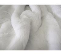 CRS Fur Fabrics Super Luxe Fausse Fourrure Tissu Matériau - Qualité supérieure Super Doux Blanc Lumineux