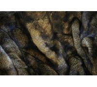 CRS Fur Fabrics Super Luxe Fausse Fourrure Tissu Matériau - Supersoft Marron Beige Mix