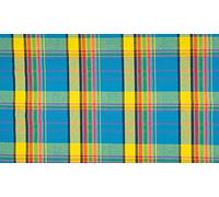 CRS Fur Fabrics Tissu 100% popeline de coton Motif carreaux Madras arc-en-ciel 006 1 m 145 cm x 100 cm, 1MTR 145cmx100cm