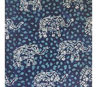 CRS Fur Fabrics Tissu batik en coton teint à la main JLB0147, 1 m, 145 cm x 100 cm