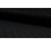 CRS Fur Fabrics Tissu Doux Motif étoiles Noir 1 m 150 x 100 cm
