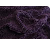 CRS Fur Fabrics Tissu en fourrure Sherpa de luxe-Violet, 1 m-150 cm x 100 cm, Acrylique, 1Mtr-150cm x 100cm