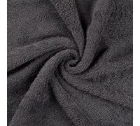 CRS Fur Fabrics Tissu éponge en bambou doux-Gris-1 m-150 cm x 100 cm, 1Mtr-150cm x 100cm