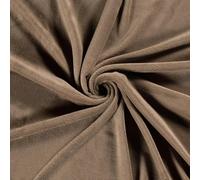 CRS Fur Fabrics Tissu Polaire Double Face Camel 1 m, Polyester, Marron, 1Mtr 150cm x 100cm