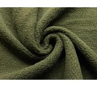 CRS Fur Fabrics Tissu Polaire Imitation Peau de Mouton Sherpa Olive 1 m, Polyester, Vert, 1Mtr 150cm x 100cm