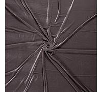 CRS Fur Fabrics Tissu velours brillant extensible de luxe - Taupe, 1 mètre 150 x 100 cm, 1MTR 150x100cm