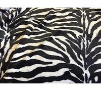 CRS Fur Fabrics Tissu, zébré, 1Mtr - 150cm x 100cm