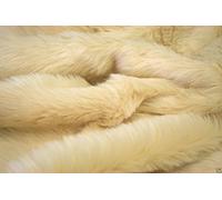 CRS Vendor LTD. Tissu en Fausse Fourrure Crème 1 m 150 cm x 100 cm
