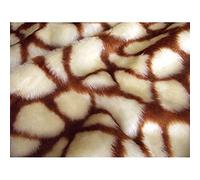 CRS Vendor Ltd Tissu en Fausse Fourrure Motif Girafe