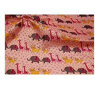 CRS Vendor Ltd Tissu en Nylon indéchirable PVC imperméable Motif Animaux Roses