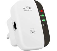 CRST Répéteur WiFi pour La Maison, Configuration a Un Bouton, Amplificateur WiFi avec Design de Ventilation Intégré, WH-W2